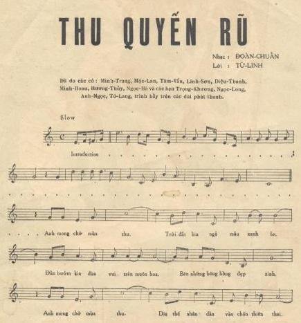 Sheet nhạc Thu Quyến Rũ